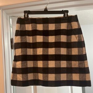 Cute plaid mini skirt
